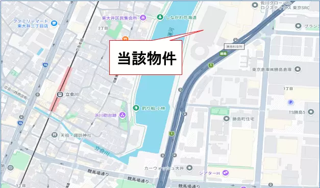東京都品川区勝島の倉庫